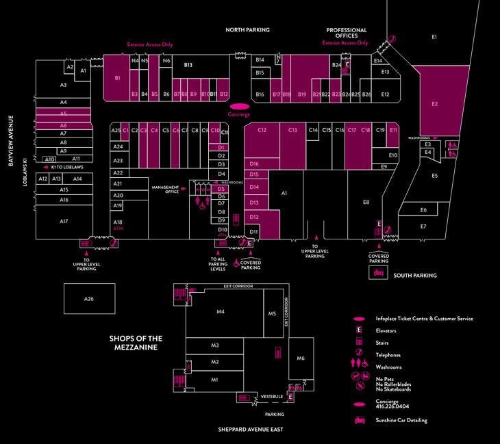 Mapa Bayview Selo Šoping Centar
