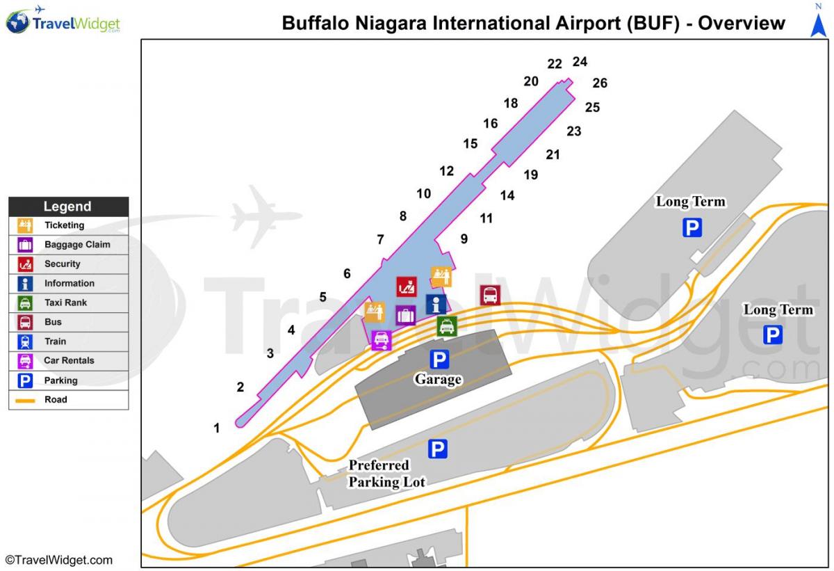 Mapa Buffalo Nijagarini aerodrom