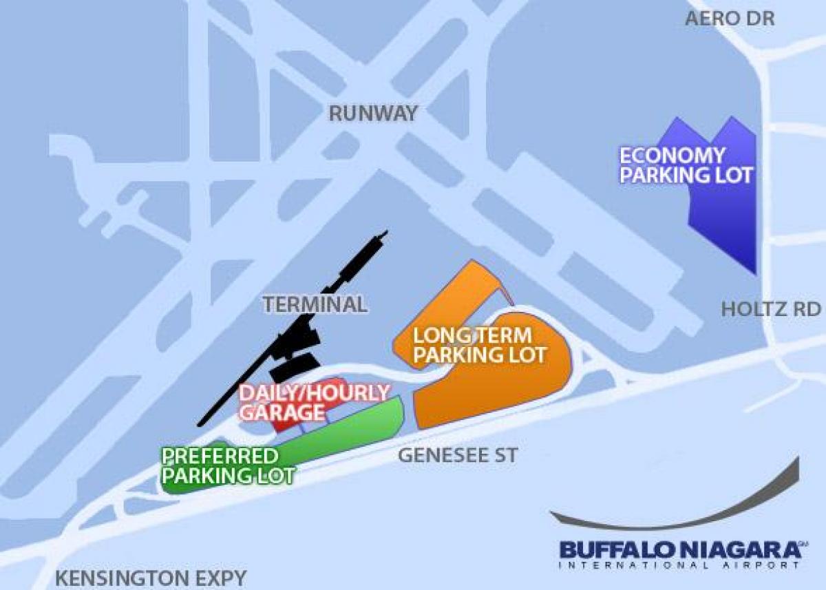 Mapa Buffalo Nijagarini aerodrom parking