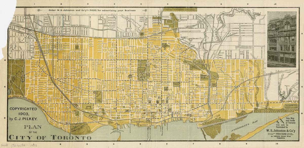 Mapu grada Torontu 1903