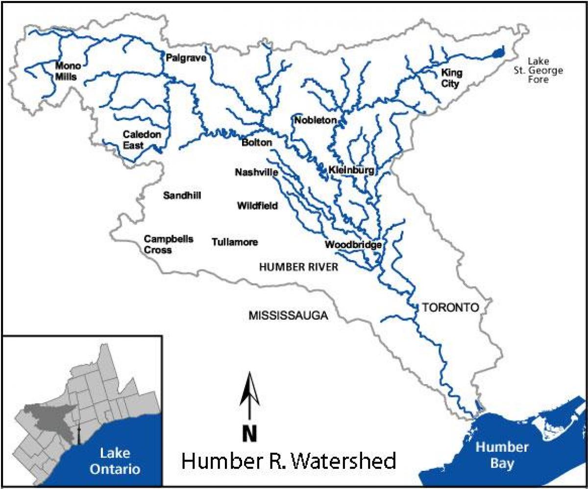 Mapa Humber reke