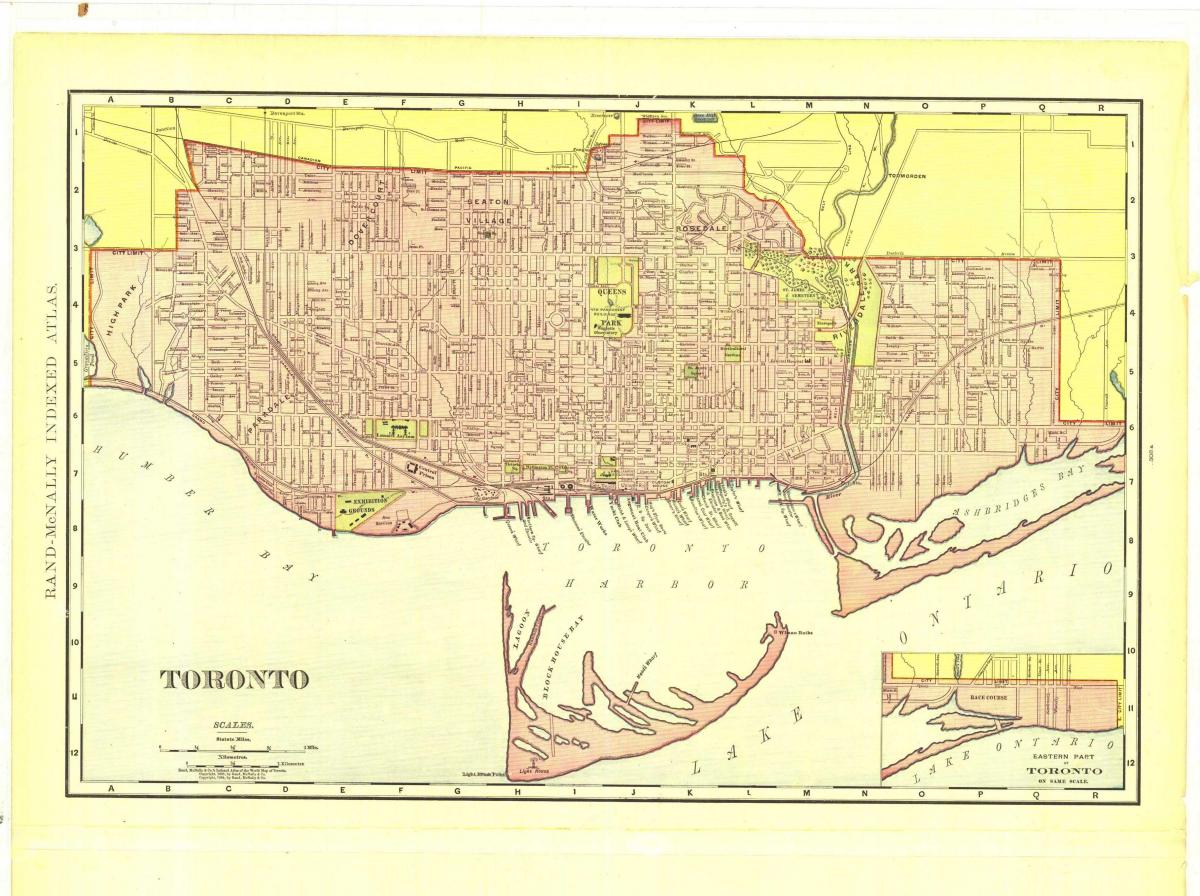 Mapa istorijski Torontu