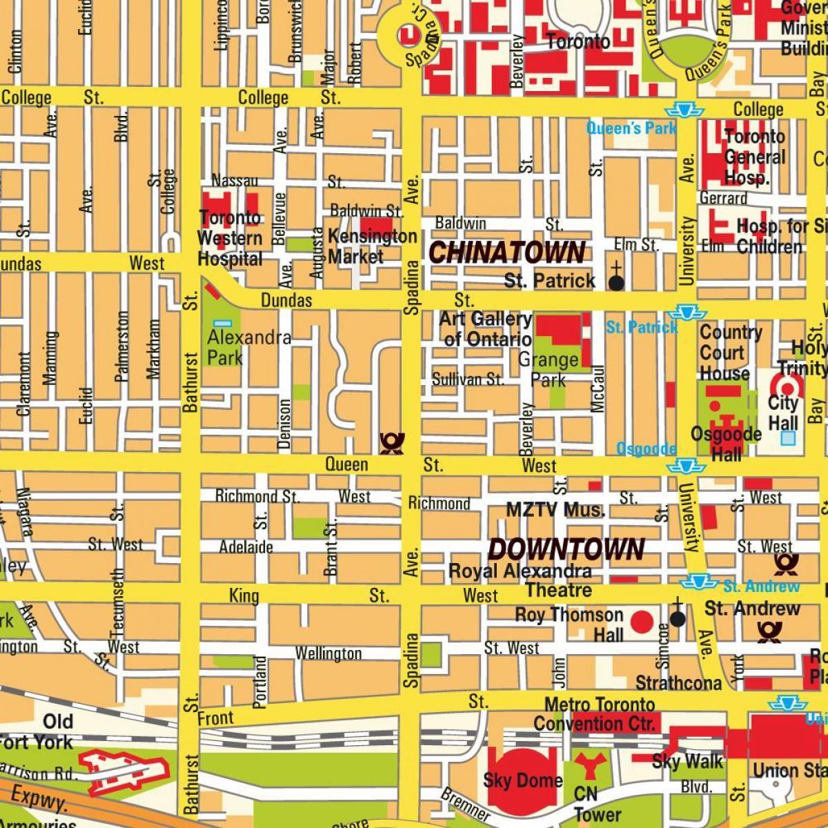 Mapa kineskoj četvrti Ontario