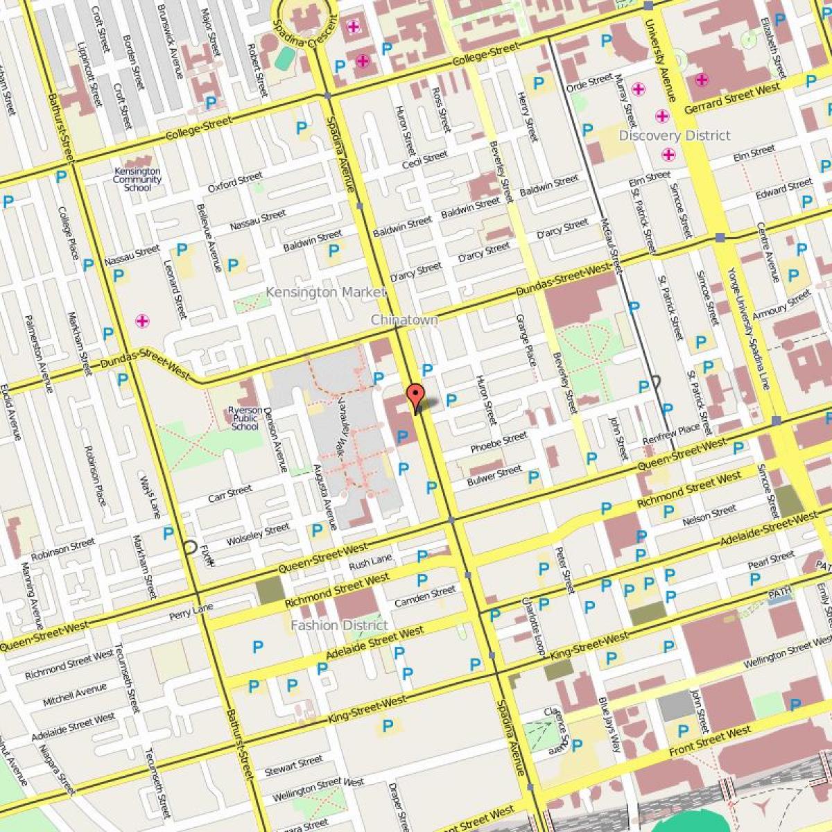 Mapa kineskoj četvrti Torontu