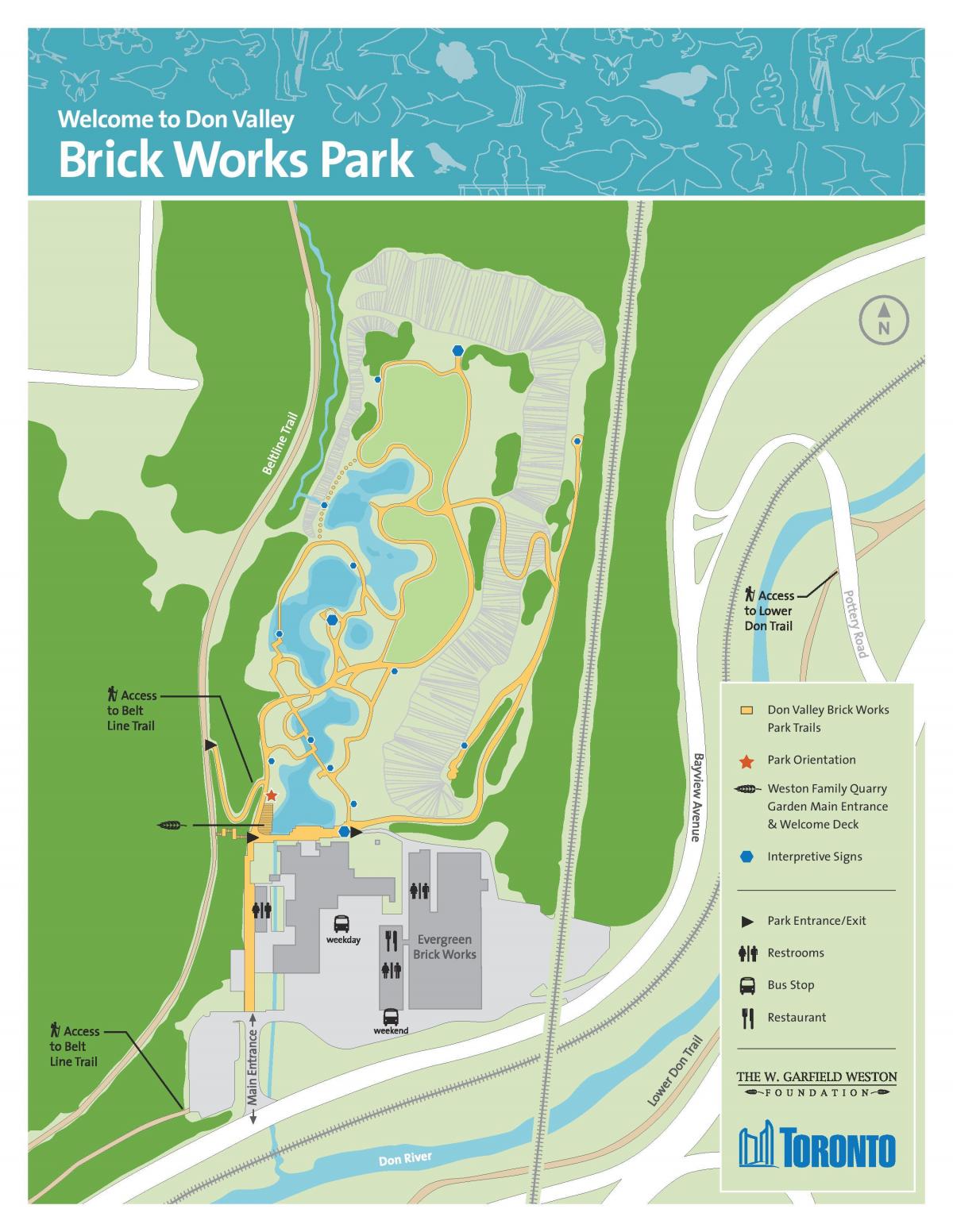 Mapa Ne Dolini Brick Radi park