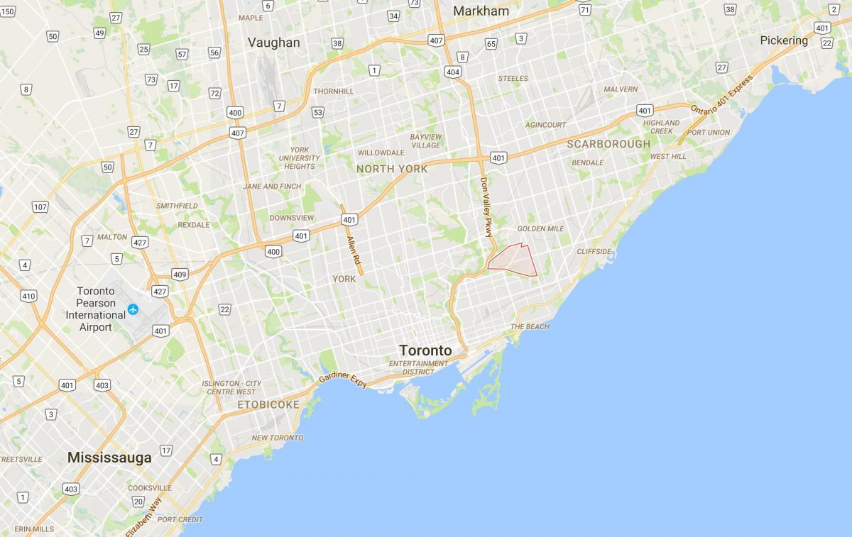 Mapa o'konor–Parkview distriktu Torontu