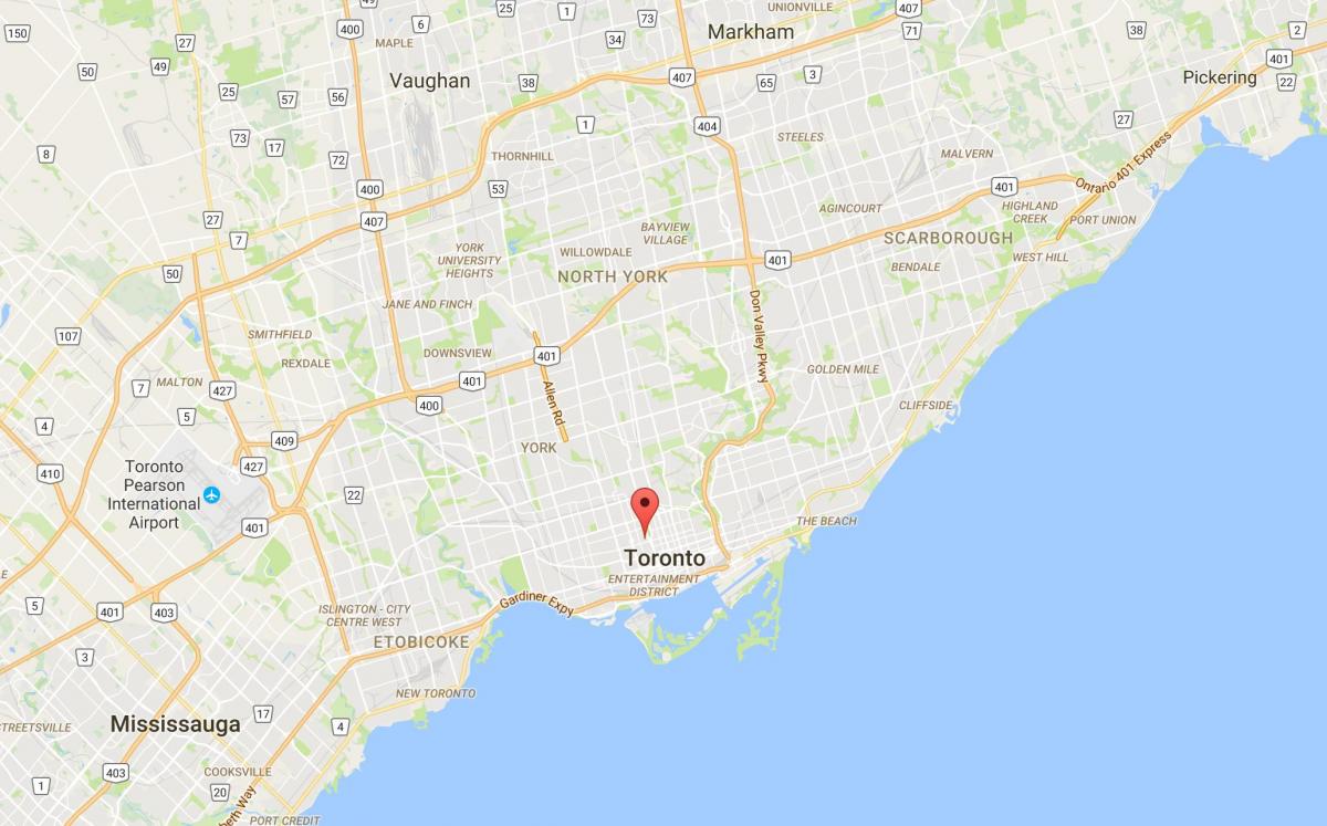 Mapa Otkriće Distriktu distriktu Torontu