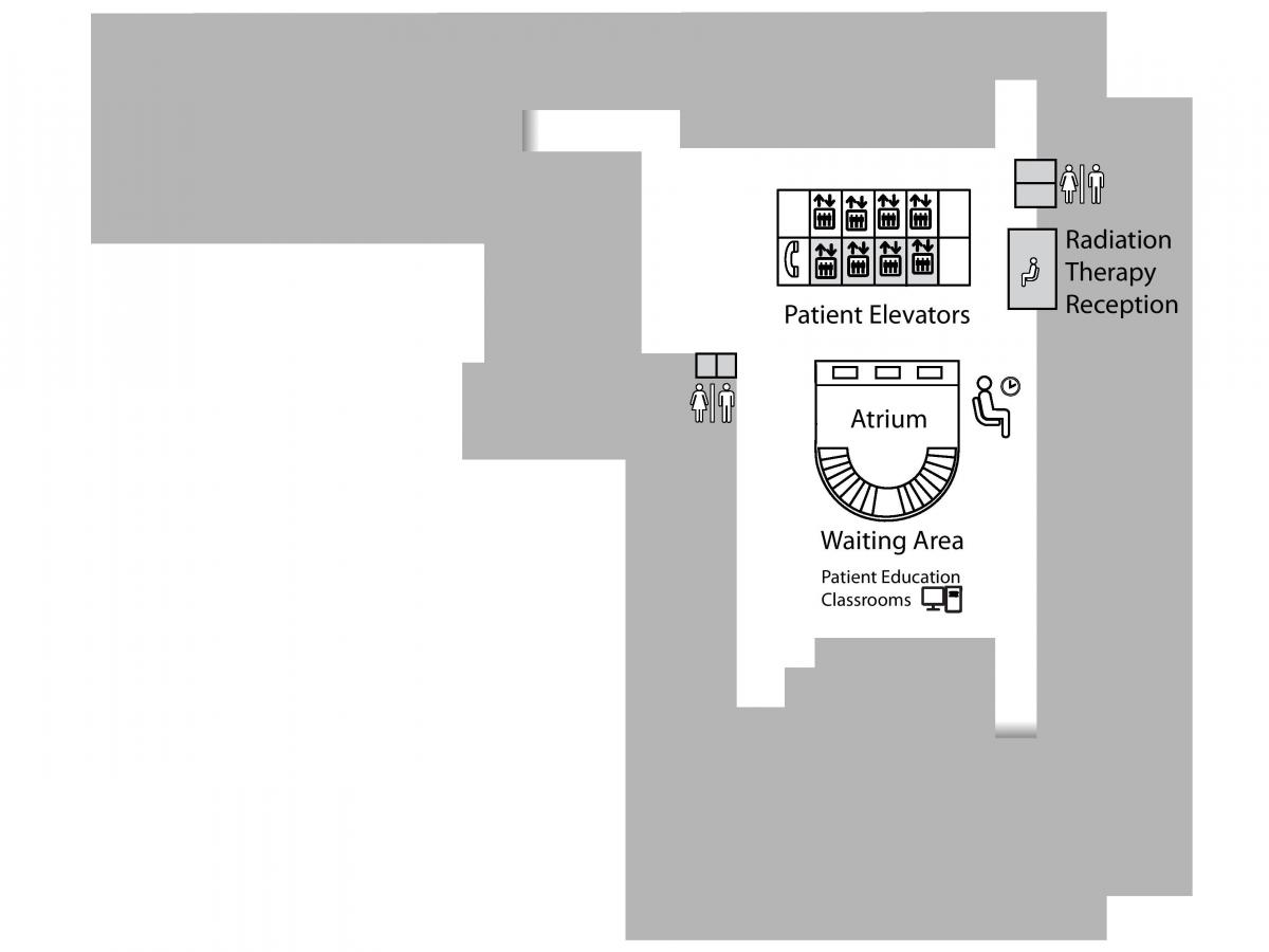 Mapa Princess Margaret Rak Centar Torontu 1 sprat Ispod (B1)