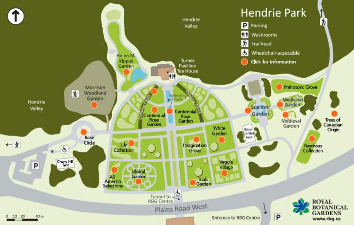 Mapa RBG Hendriju Park