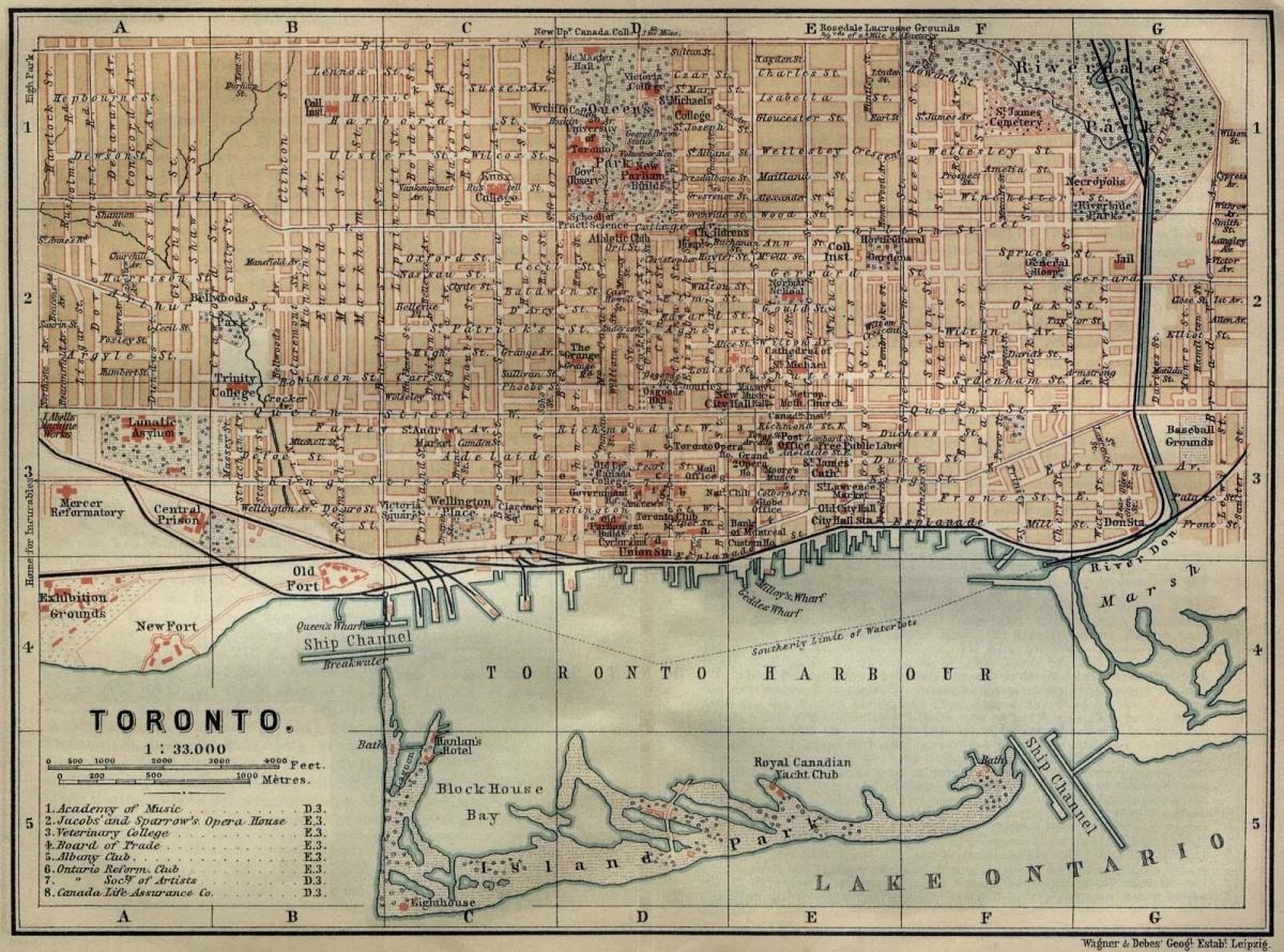 Kartu za Toronto 1894