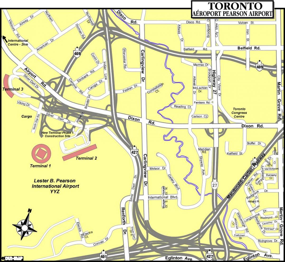 Kartu za Toronto aerodrome
