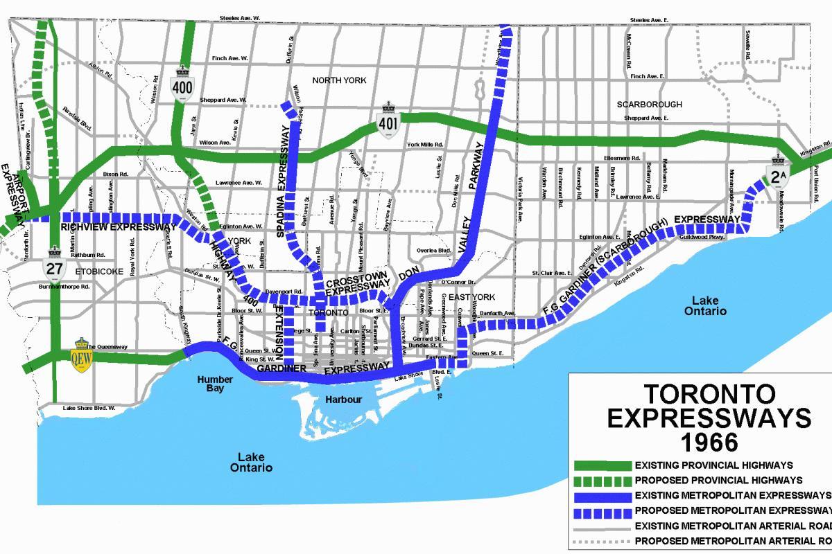 Kartu za Toronto autoputevi