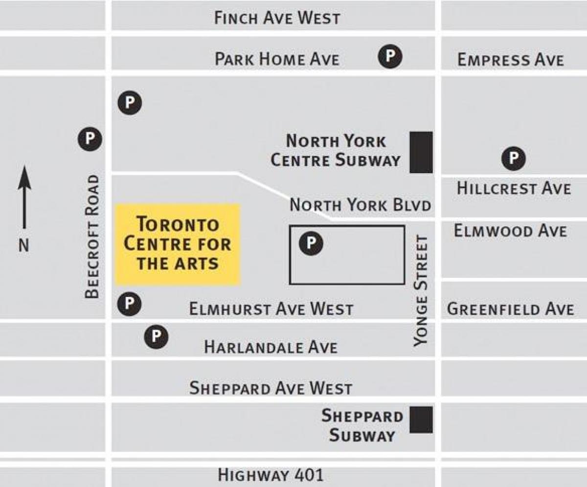 Kartu za Toronto centar za umjetnost
