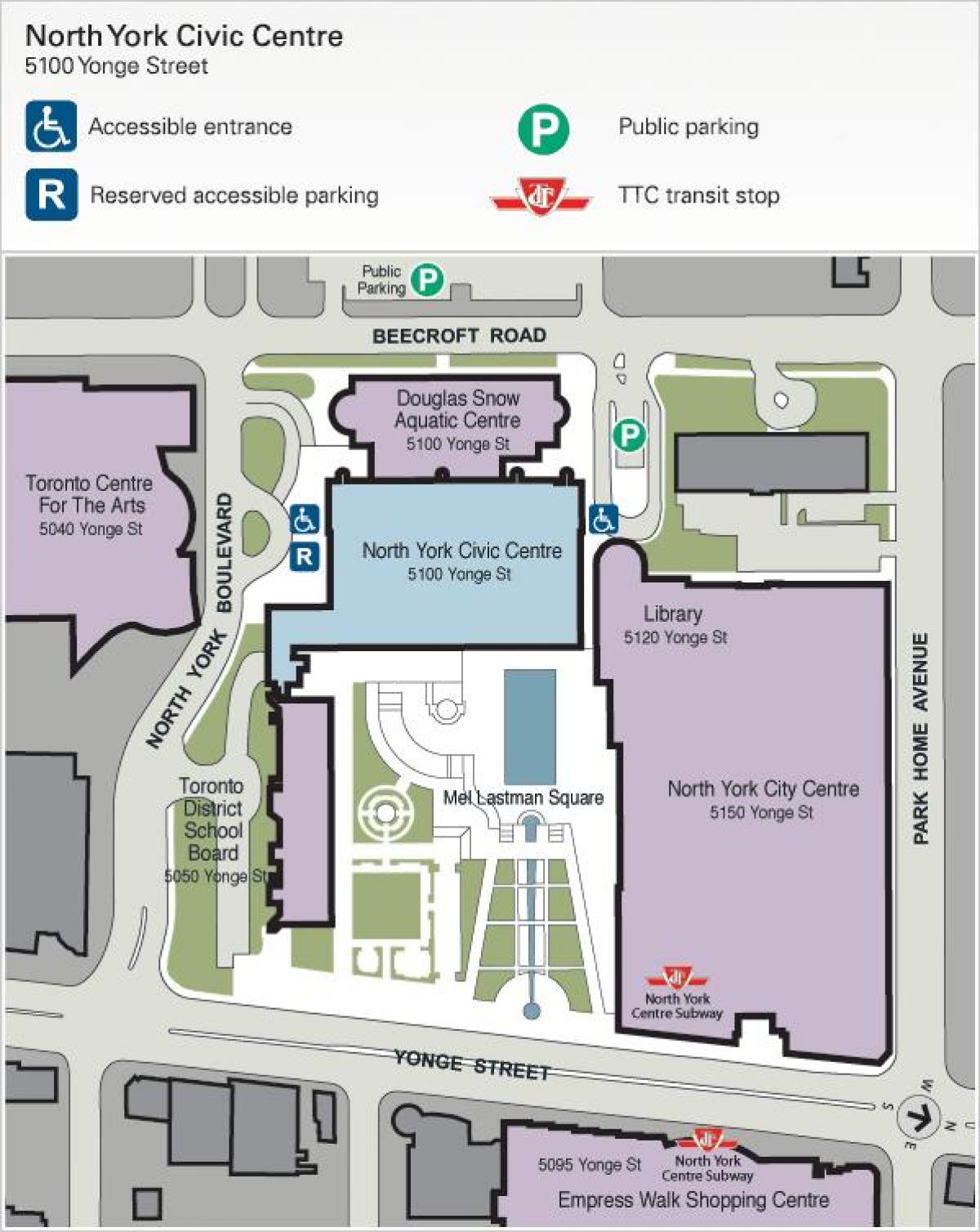 Kartu za Toronto Centar za Umjetnost parking