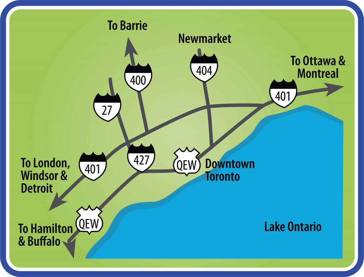 Kartu za Toronto putevi