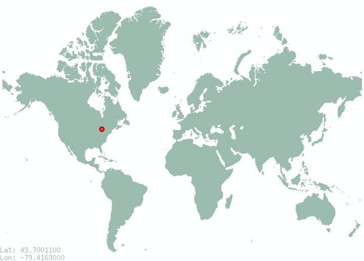 Kartu za Toronto na svijetu