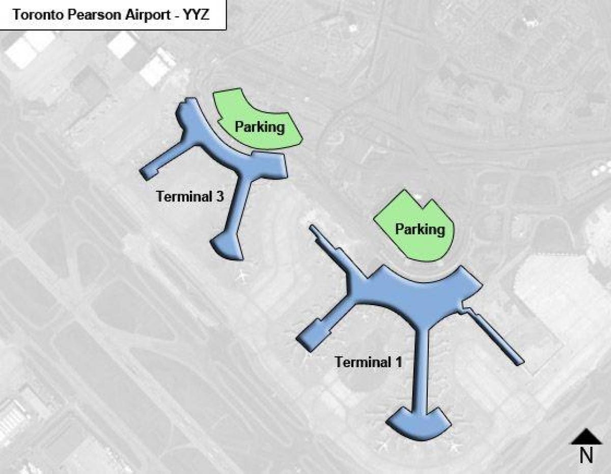 Kartu za Toronto Pearson aerodrom Kanadi