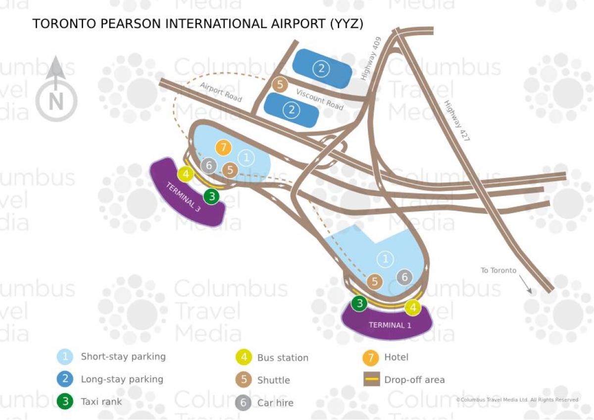 Kartu za Toronto Pearson aerodrom
