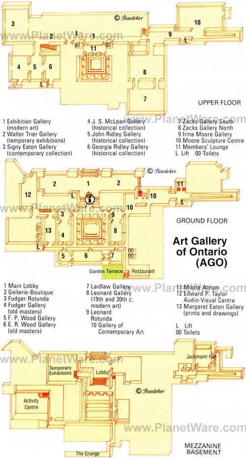 Mapa Umjetničku Galeriju u Ontariju