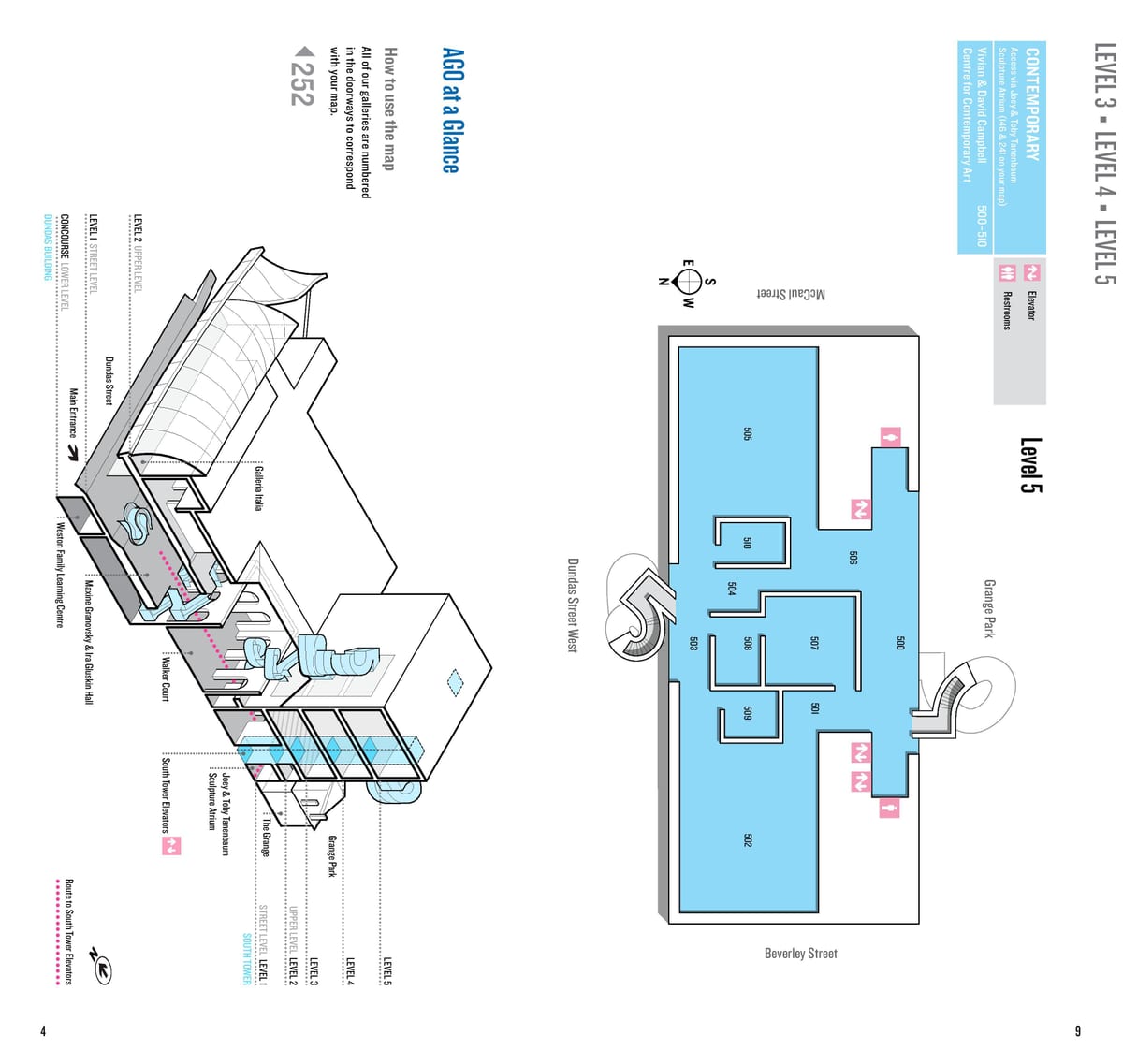 Mapa Umjetničku Galeriju u Ontariju nivo 5