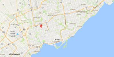 Mapa Amesbury distriktu Torontu