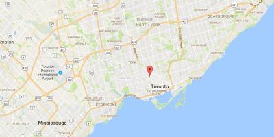 Mapa Aneks distriktu Torontu