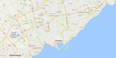 Mapa je iz Briar Hill–Belgravia distriktu Torontu