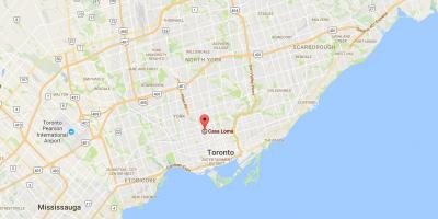 Mapa Casa Loma distriktu Torontu