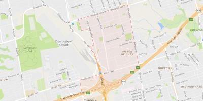 Mapa Clantone Park susjedstvu Torontu