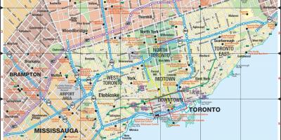 Mapa Expressways Torontu