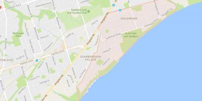 Mapa Guildwood susjedstvu Torontu