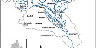 Mapa Humber reke