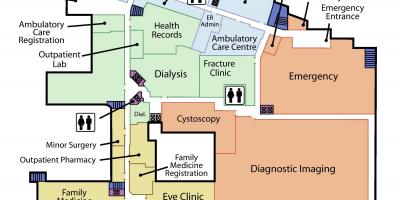 Mapa Joseph St. je Zdravstveni Centar prizemlje