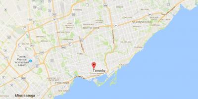 Mapa Kensington Tržištu distriktu Torontu