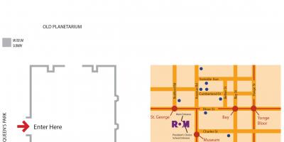 Mapa Kraljevski Ontario Muzej parking