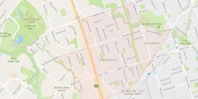 Mapa Ltonvil susjedstvu Torontu