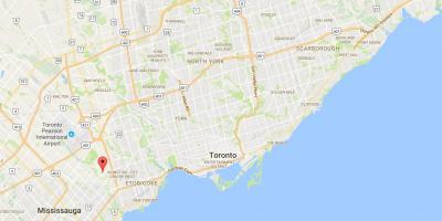 Mapa Markland Drvo distriktu Torontu