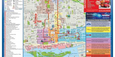 Mapa mesta interesa Torontu