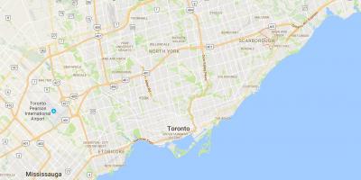 Mapa Morningsajd distriktu Torontu