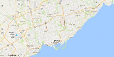 Mapa Ne Mills distriktu Torontu