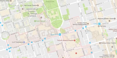 Mapa Otkriće Distriktu susjedstvu Torontu