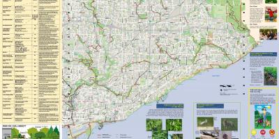 Mapa parks, i hoda staza Istoku Torontu
