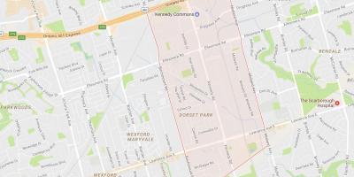 Mapa na putokaz dorset Park susjedstvu Torontu