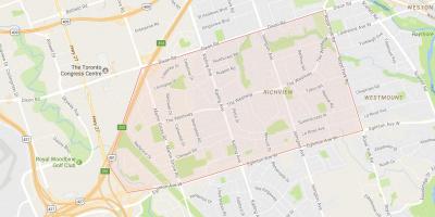 Mapa Richview susjedstvu Torontu