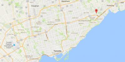 Mapa Rouge distriktu Torontu