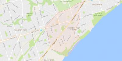 Karta iz Scarborough Selo susjedstvu Torontu