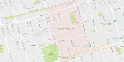 Mapa Seaton Selo susjedstvu Torontu