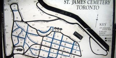 Mapa St James groblju