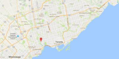 Mapa Stari Mlin distriktu Torontu