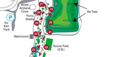 Karta za Stogodišnjicu Park golf terenima Torontu